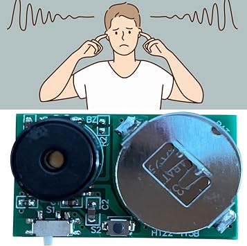Annoying PCB Prank Stuff, Pranks for Adults, Mini PCB The Prank Device Mini PCB Lrritating Noise Maker Includes Multiple Sounds, Cricket Chirp, Beep & More, Party, Office, Home Funny Prank
