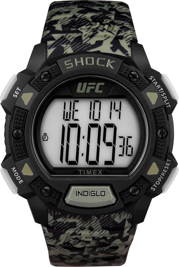 Amazon.co.jp: Timex UFC Men's Core Shock 45mm Watch, Camo/Digital