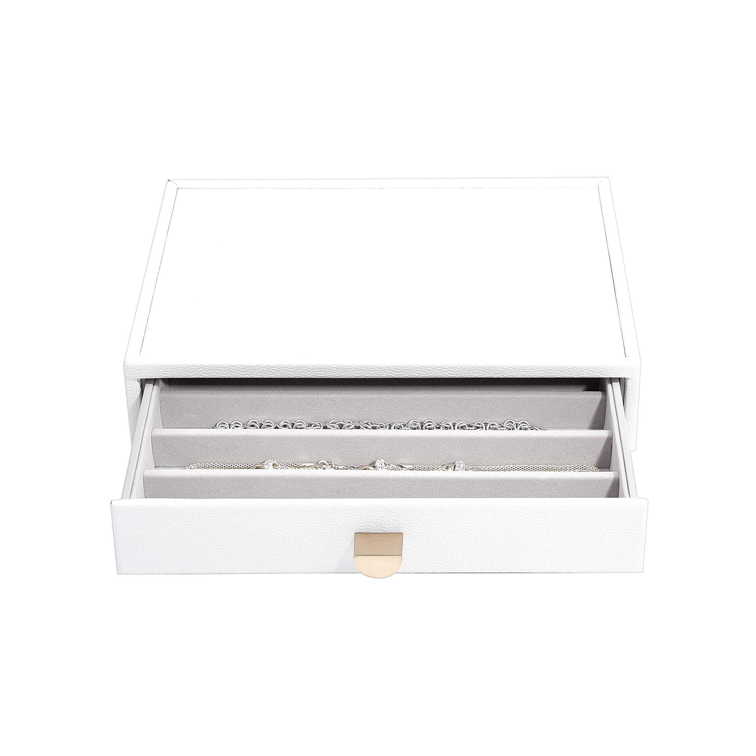 Stackers White Pebble Classic Necklace Drawer Layer
