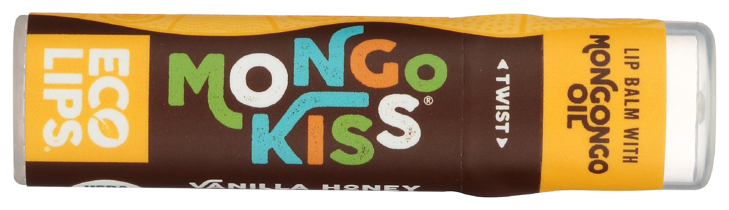 ECO LIPS Organic Mongo Kiss Vanilla Honey Lip Balm, 0.25 OZ