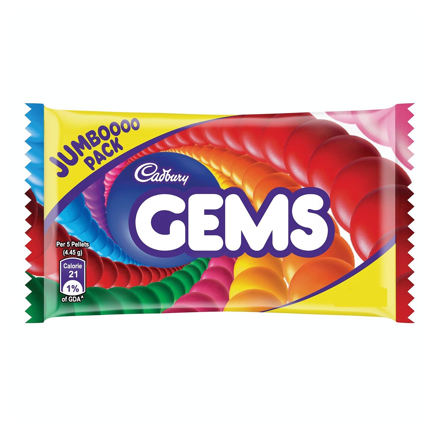 Cadbury Gems Chocolate Jumbo Pack, 44.5 Gm (Pack Of 12) Amazon.in
