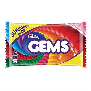 Cadbury Gems Chocolate Jumbo Pack, 44.5 Gm (Pack Of 12)
