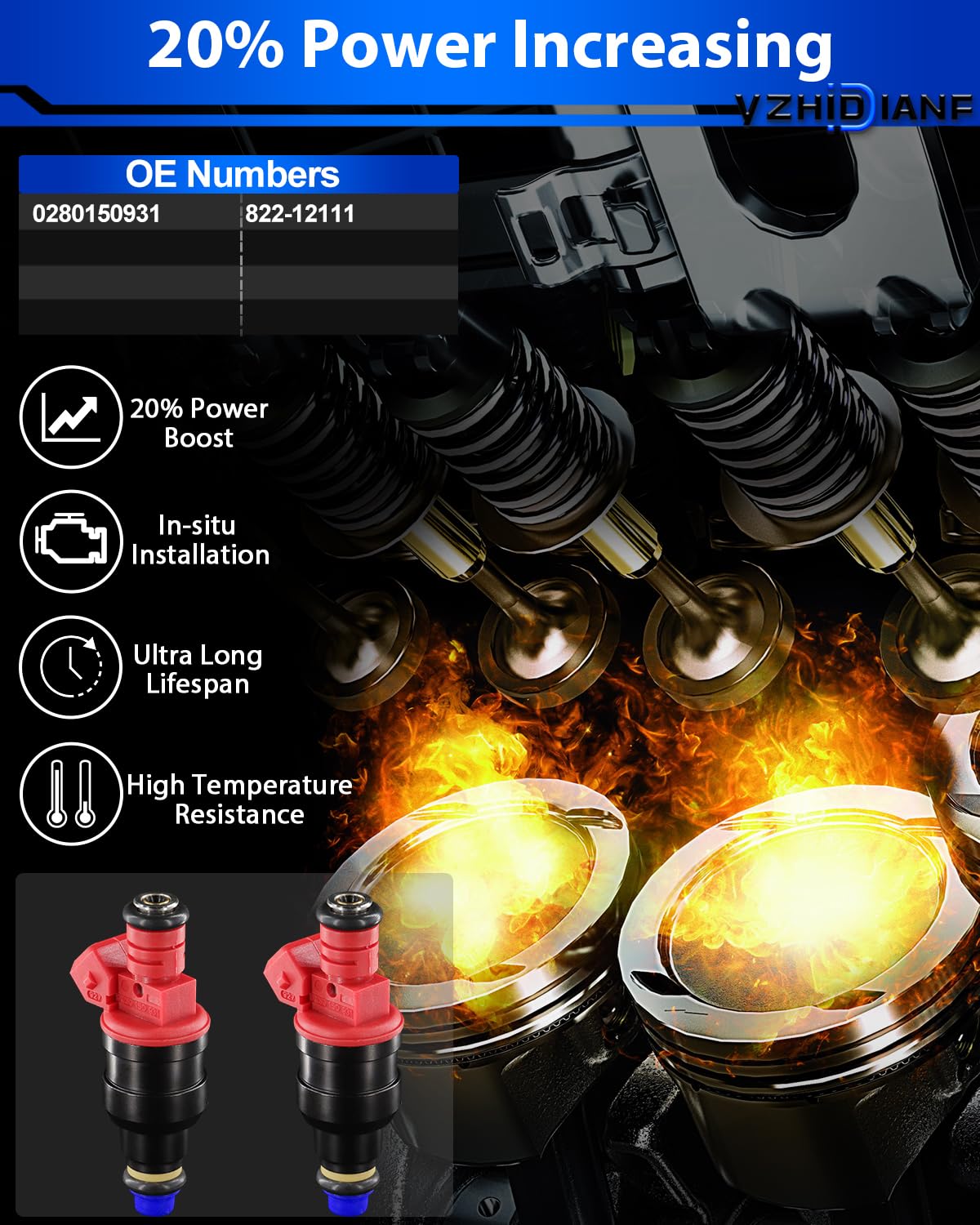 Bosch Fuel Injectors Set Of 6 6-PC Fuel Injectors For 4.0L Ford Ranger ...