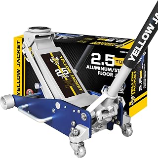 YELLOW JACKET 2.5 Ton Floor Jack Aluminum and Steel Racing