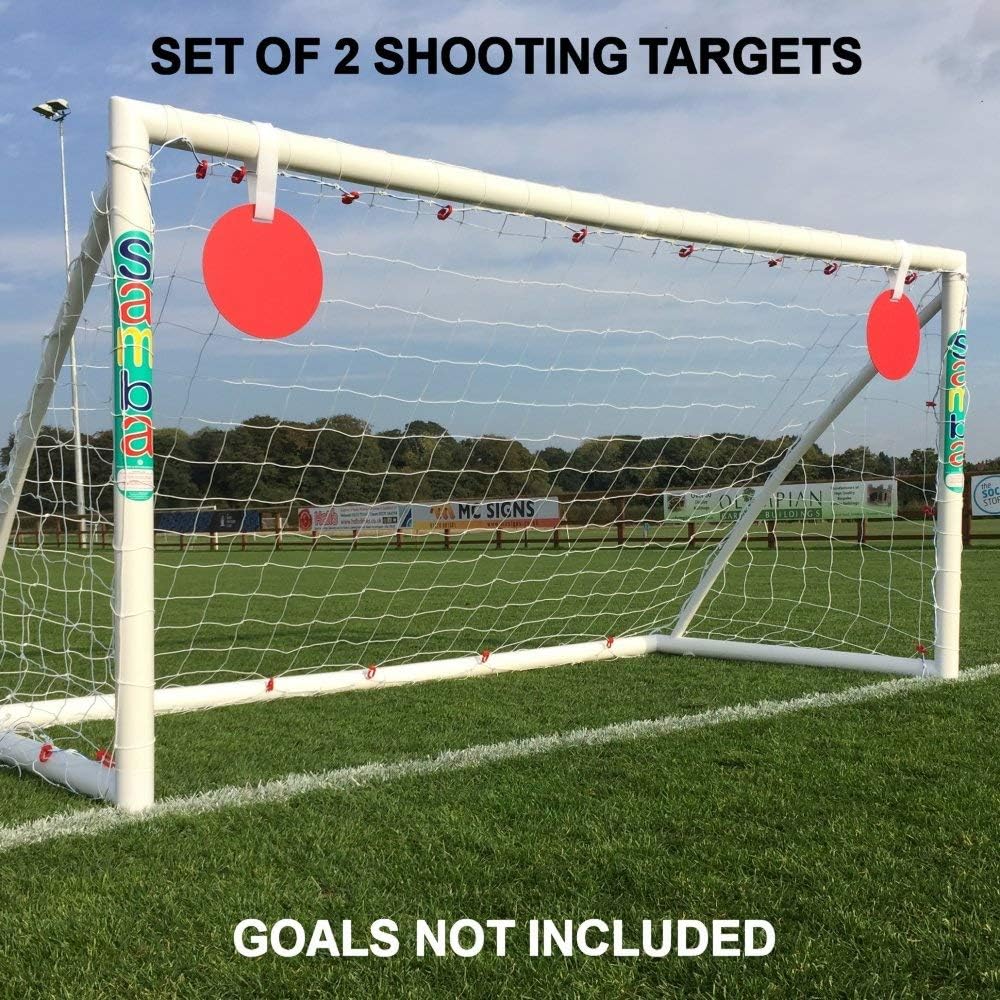 The Soccer Store Football Goal Shooting Target (Pack of 2) - Top Bins Training Equipment for Football Goals 24cm
