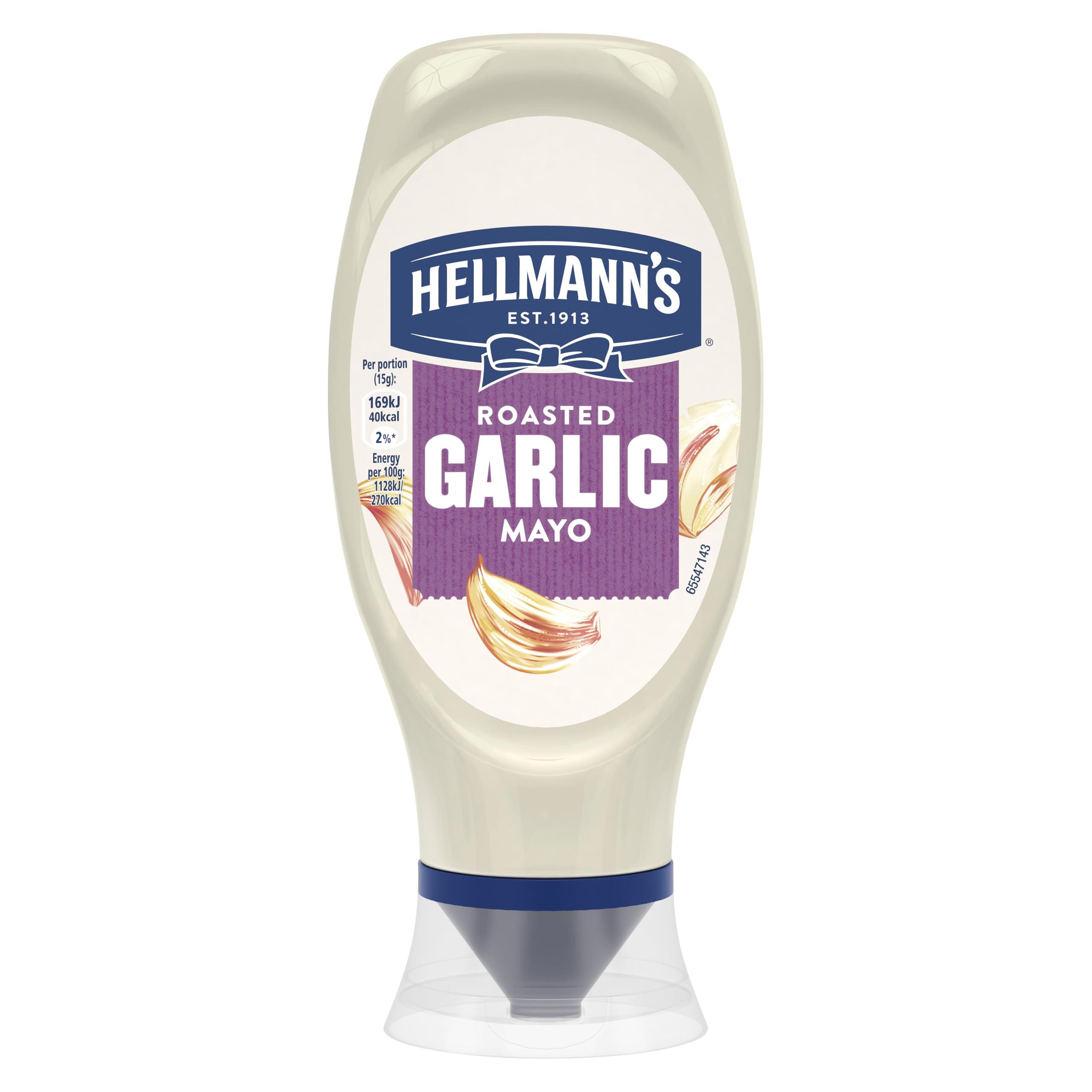 Hellmann's Roasted Garlic Mayonnaise adds a creamy burst of flavour to any dish 430ml