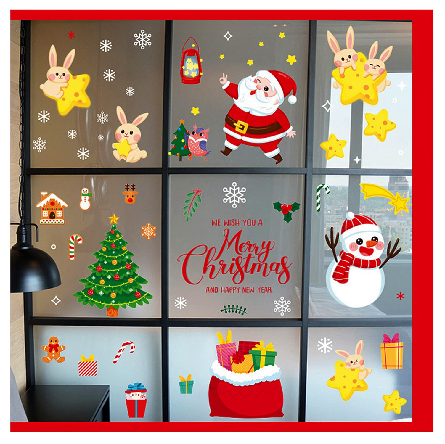 Christmas Window Decals (Star)