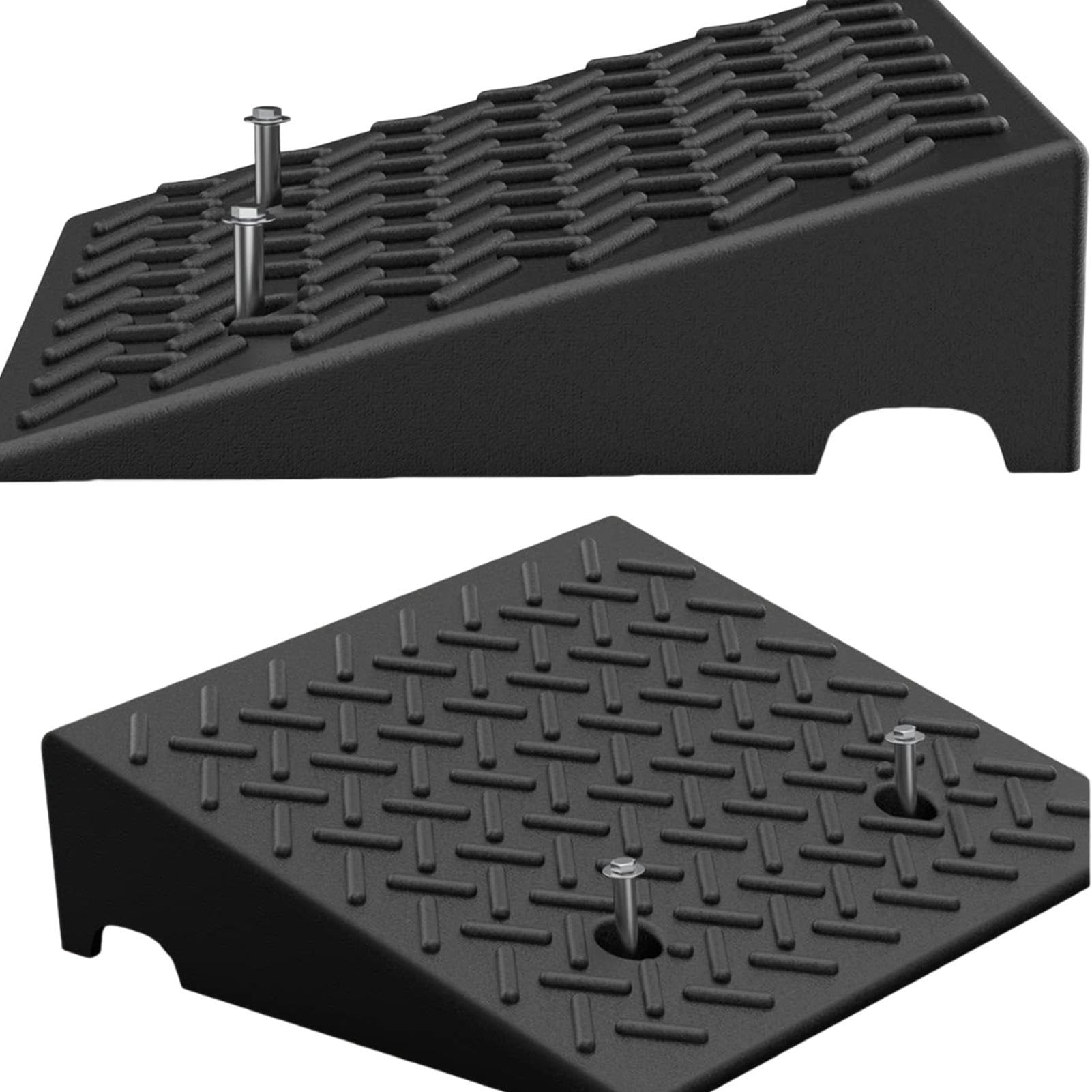 Zestaw 2 niskoprofilowych ramp najazdowych, wysokość 7,5 cm