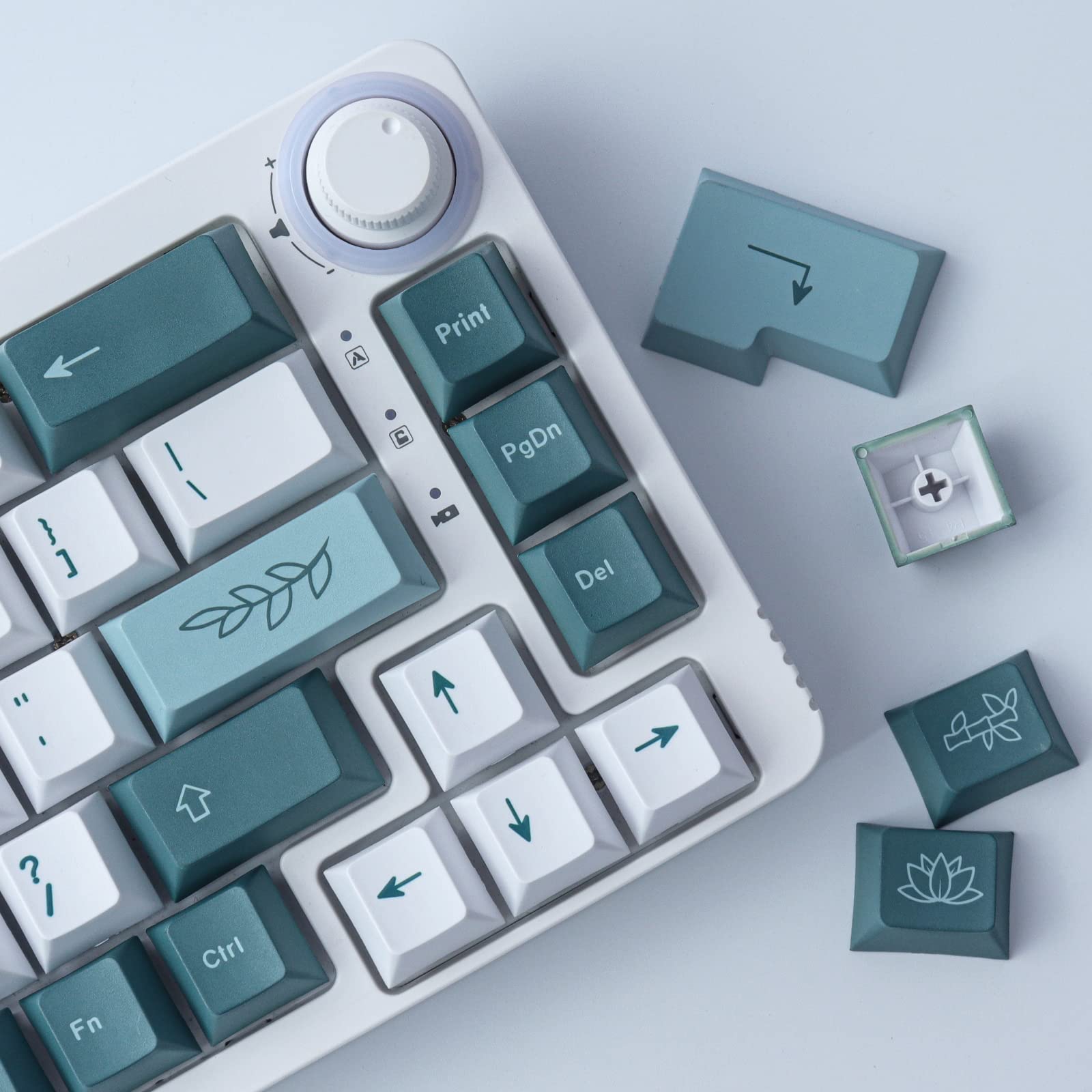 Set Di 100 Keycaps PBT Profilo Cherry, Tema Coral Sea Nero, Dye-sublimation, Per Tastiere Meccaniche ISO/ANSI 61/64/68/87