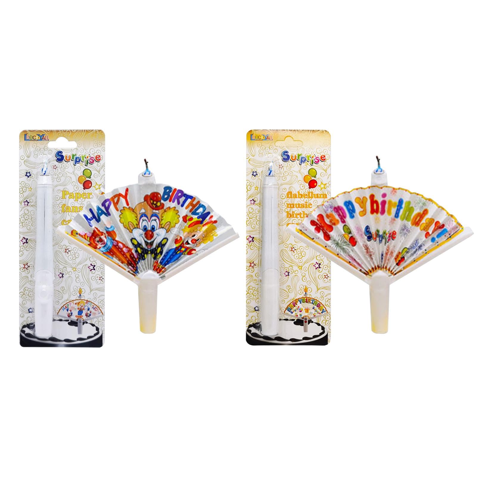 Novelty Fan Birthday Candle | Fan Wishing Candle Birthday Candles | Automatic Unfolding Fan Birthday Cake Candle | Surprise Birthday Candles | Unique Birthday Candle | Cake Decor