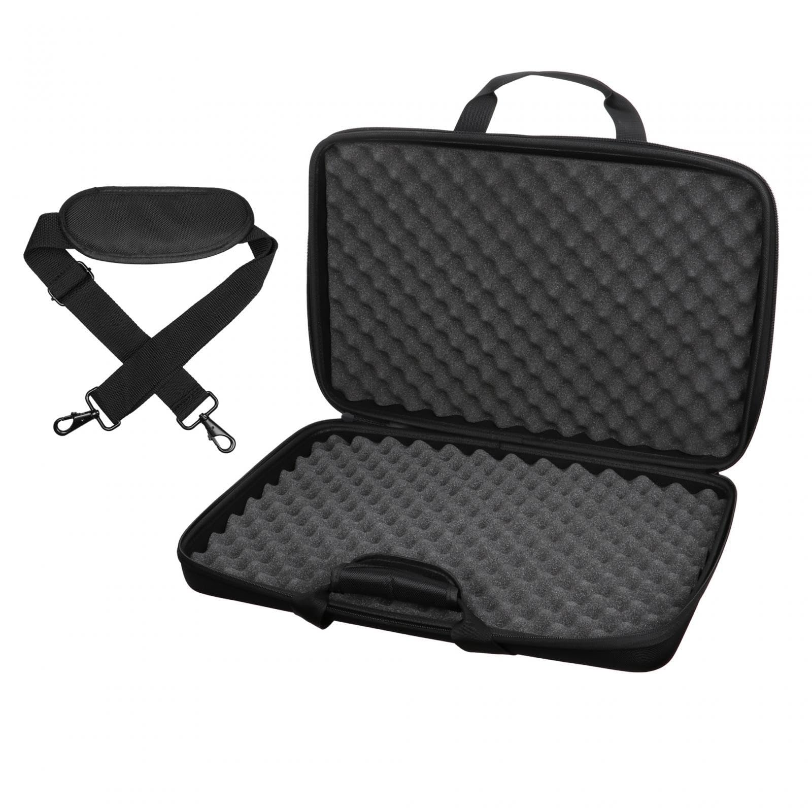 Estuche para equipos de DJ Estuche rígido Estuche para equipos de DJ Cremalleras suaves Impermeable Ligero a prueba de golpes Estuche de transporte,