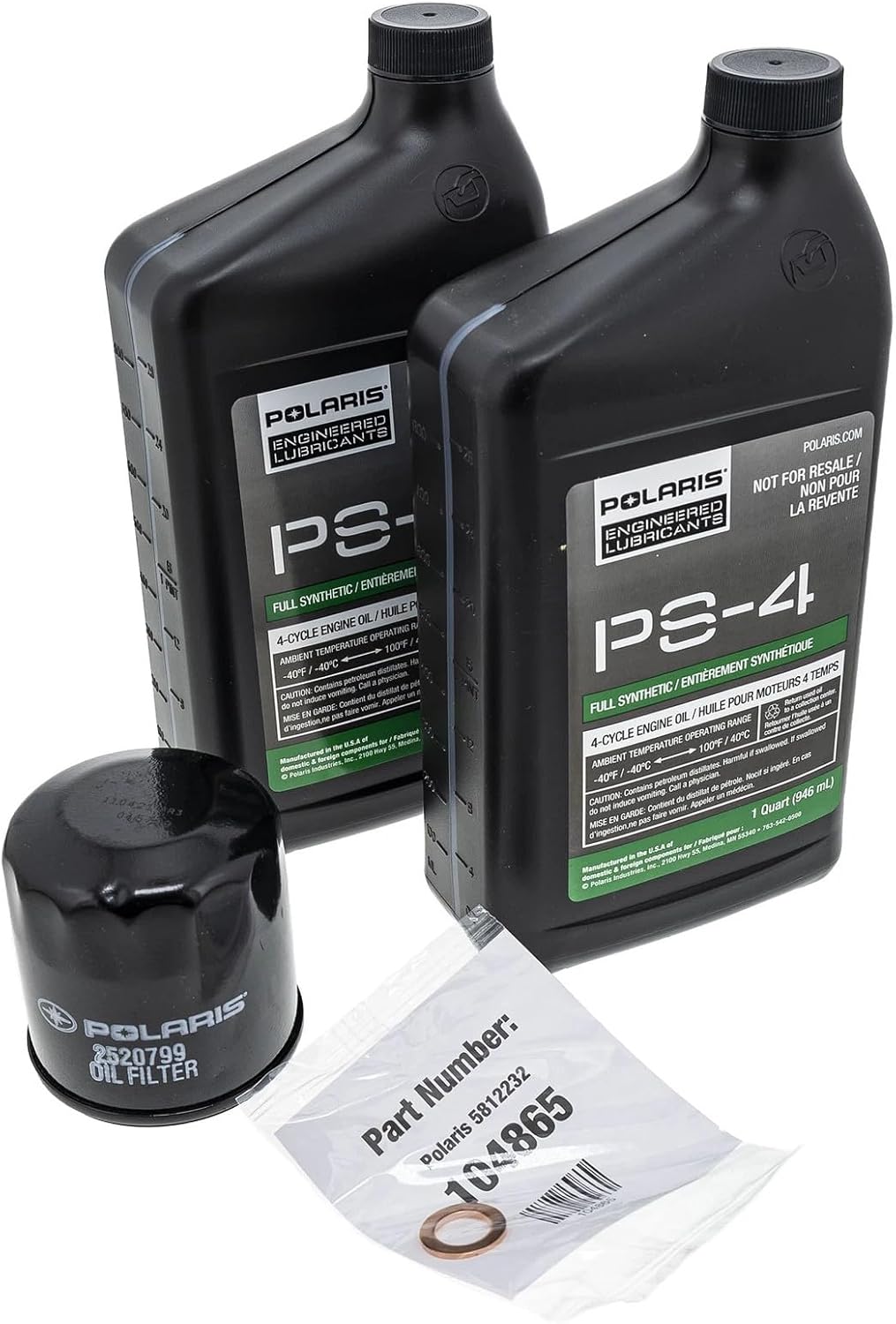 P-olaris 2877473 PS-4 Oil Change Kit For 300 500 Ranger Sportsman 1000 850 570