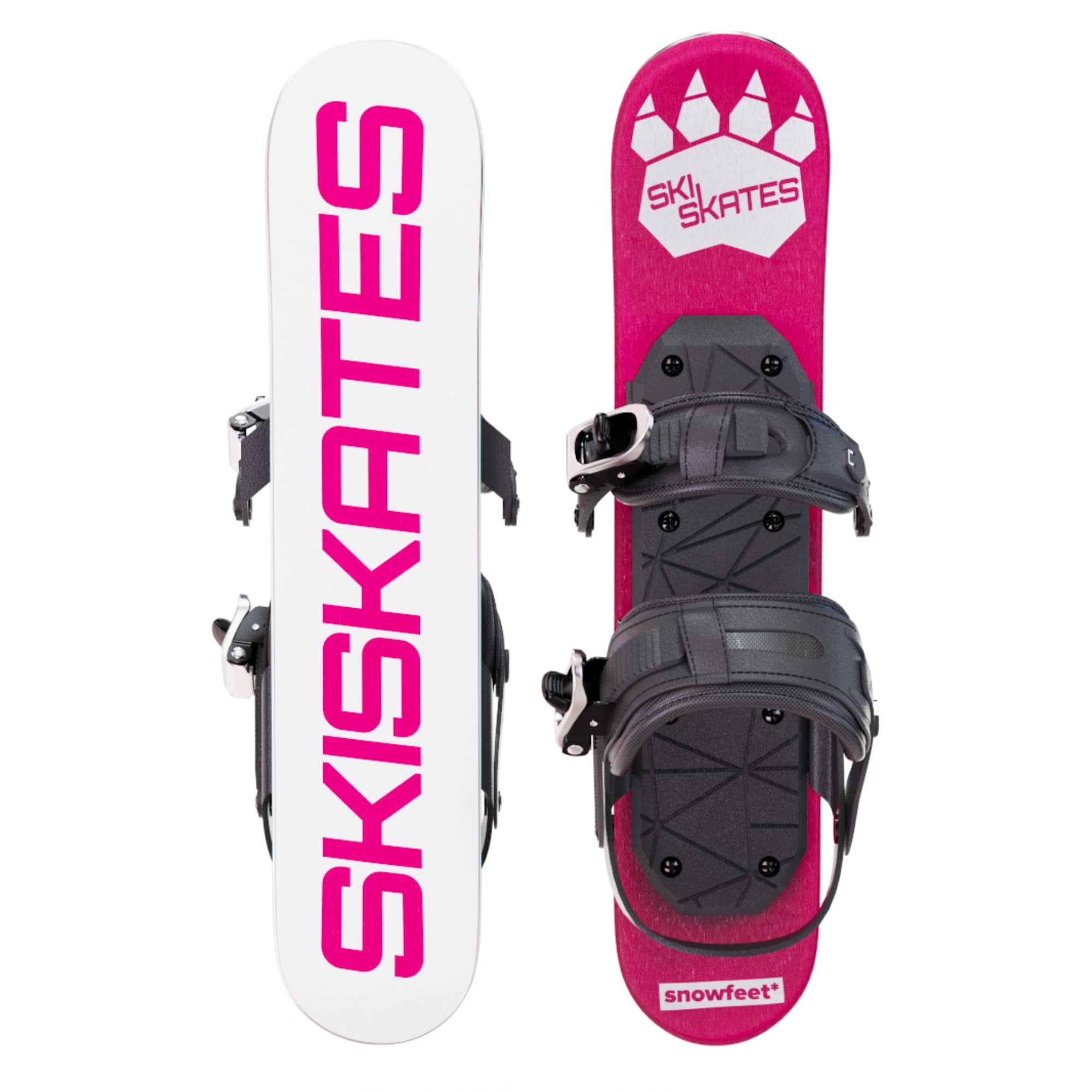 Skiskates - Mini esquí corto | 44 cm | Patines para nieve | Skating Skis Snowblades Skiboards | Patines de hielo para nieve | Esquís más cortos de la historia