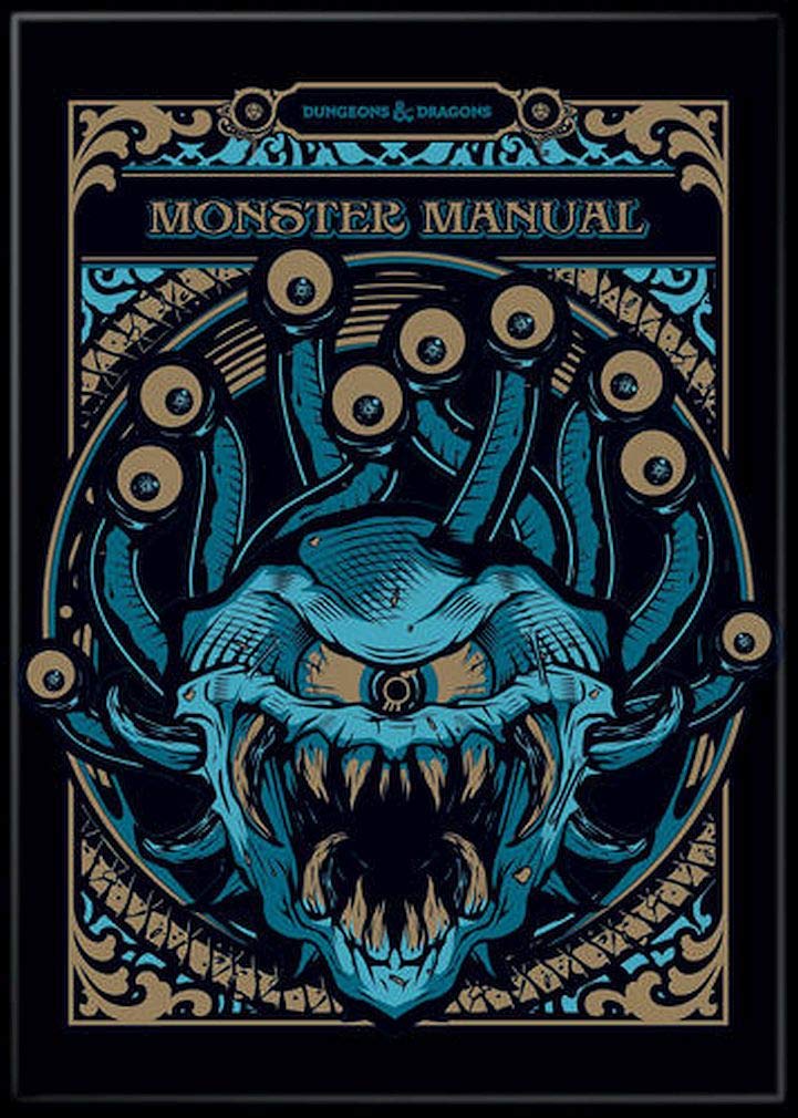 Ata-Boy Boys Multi Color Ata- Magnet - Dungeons And Dragons D&D Dnd Special Edition Monster Manual 2.5" X 3.5" Magnet For Refrigerators, Whiteboards & Locker Decorations