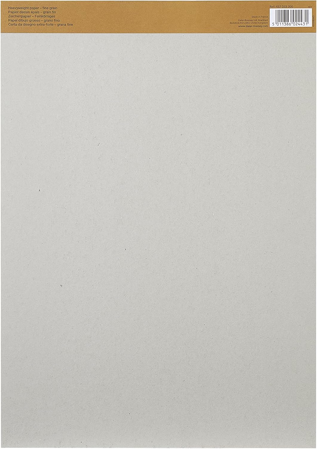 Daler-Rowney Fine Grain Lightly Textured Heavyweight 200 GSM A3 Drawing Paper Pad, Glued 1 Side, Acid-Free, 30 White Sheets, Ideal for Professional Artists