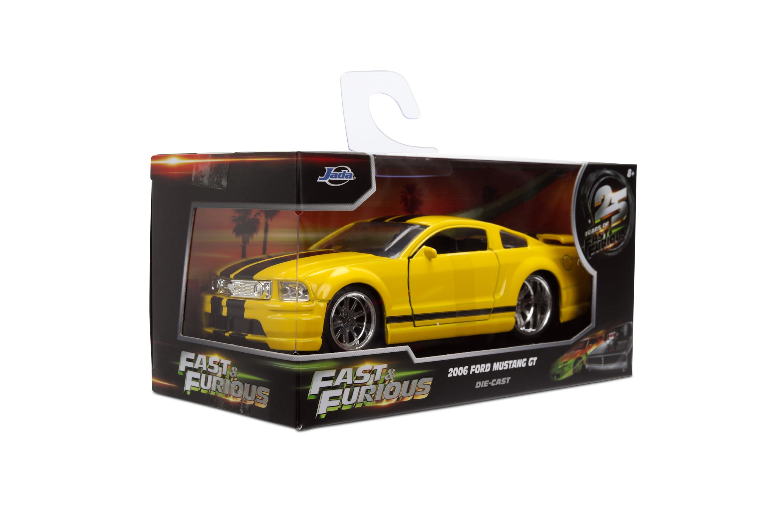 Jada Fast & Furious 2006 Ford Mustang GT - Coche fundido a presión a escala 1:32 coleccionable con puertas de apertura y ruedas giratorias libres, para mayores de 8 años