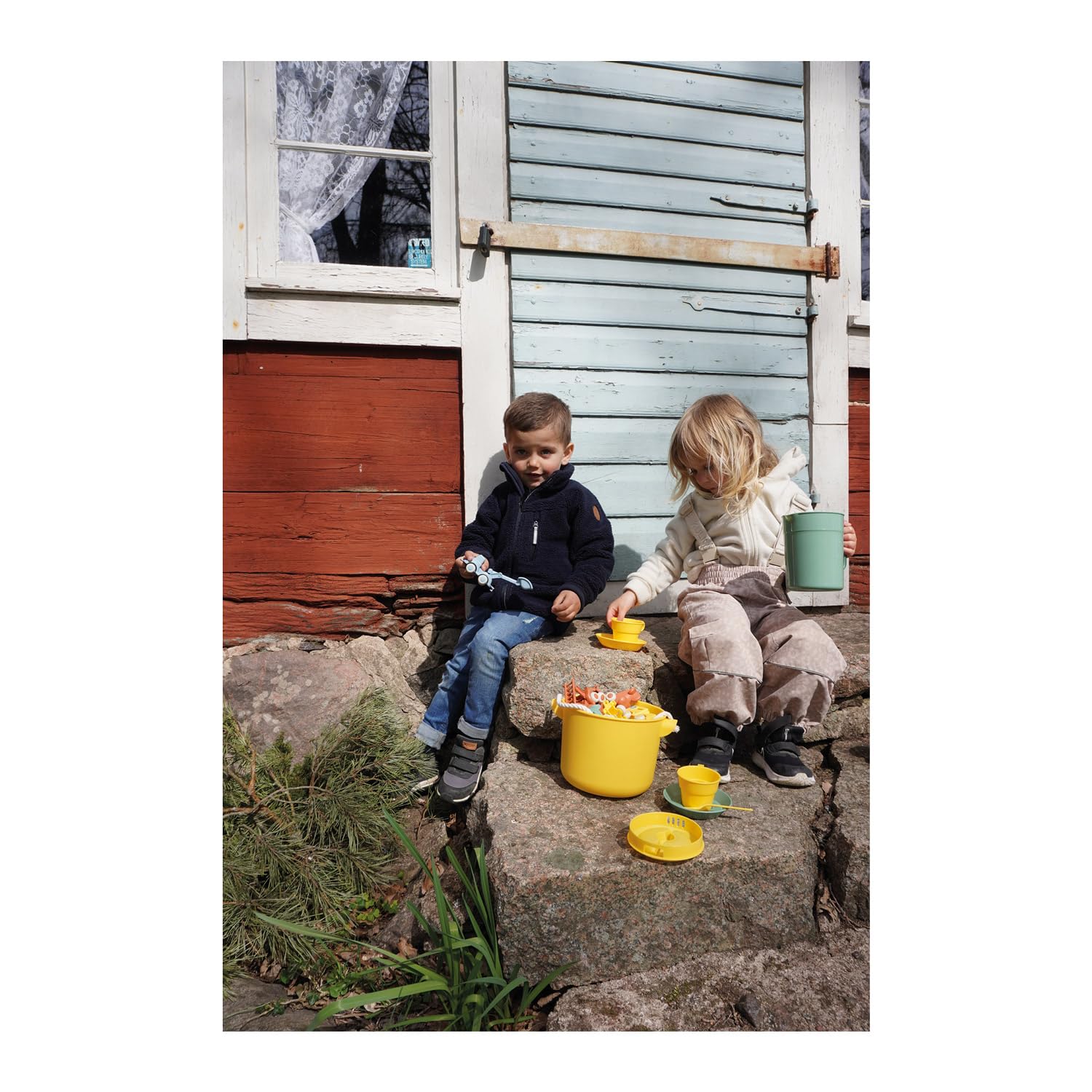 Viking Toys 5302002 Reline wiadro dla dzieci, 2 litry, kosz na piasek, zabawka plażowa, zabawka do piasku, dla dzieci od 12 miesięcy, wiadro
