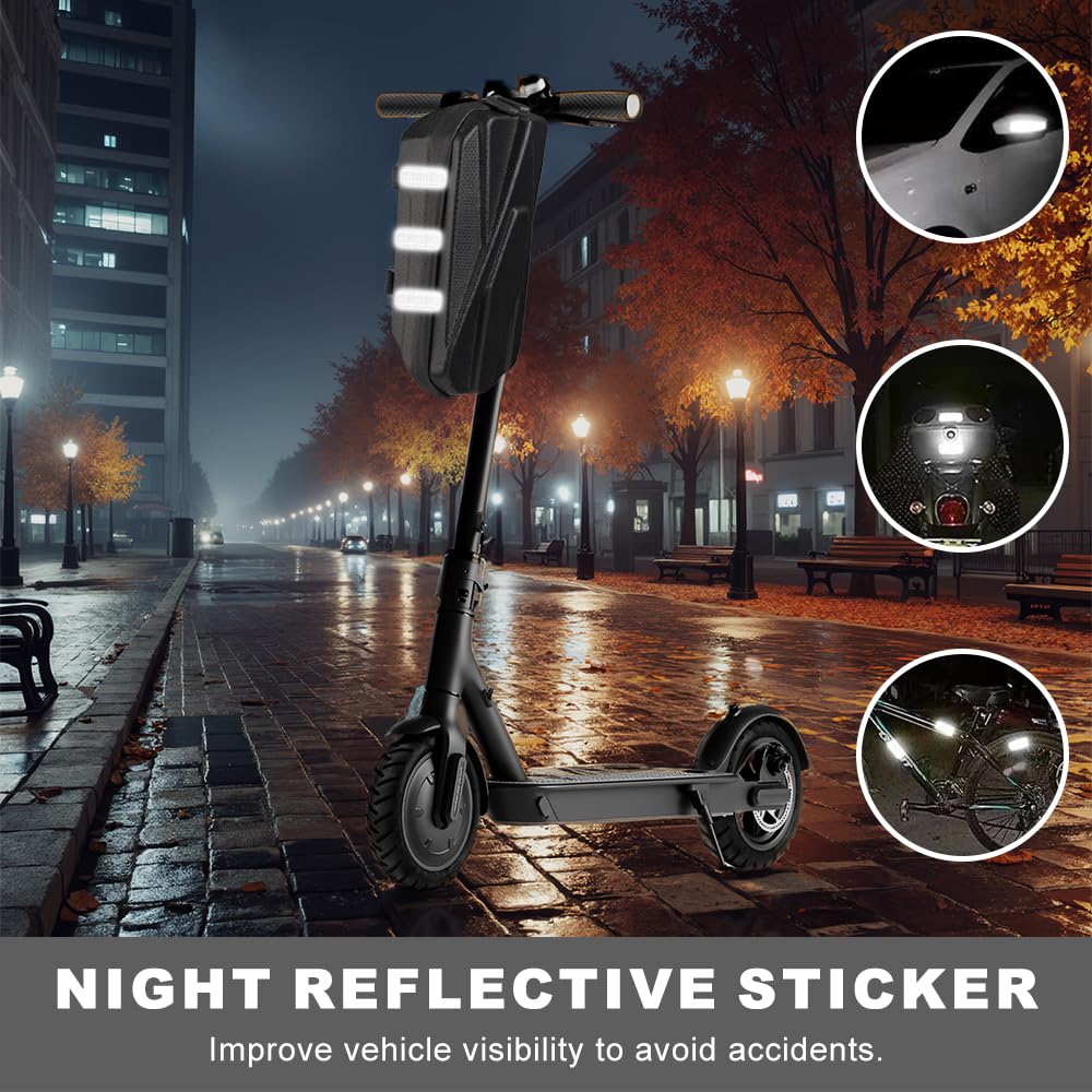 Borsa per Monopattino Elettrico, Borsa Bici Elettrica, Borsello Bici Elettrica 2/3L Grande Capacità, Impermeabile, Striscia Riflettente, per Scooter Elettrici, Biciclette (C)