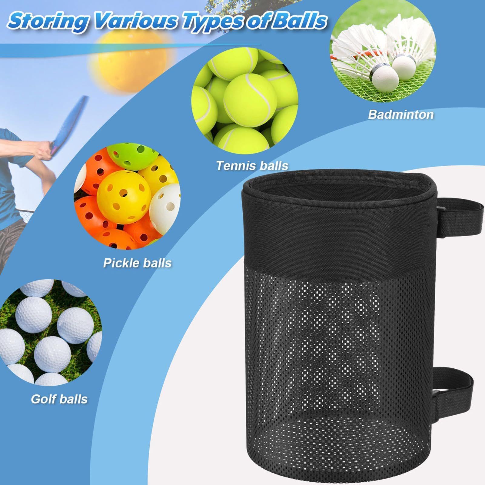 Borsa organizer per palline da pickleball, grande capacità, pieghevole, organizer per palline, per interni ed esterni, uomini, donne, ragazze, giovani, adolescenti, atleti, ciclisti, golfisti