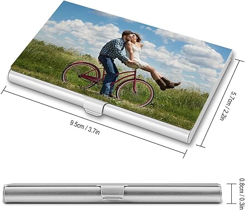 Miniatura 2 de 100PCS Tarjetero personalizado tarjeta de visita personalizada caso añadir su logotipo foto texto aleación de aluminio tarjeta de crédito tarjeta de