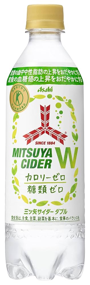 Amazon.co.jp: [トクホ] アサヒ飲料 三ツ矢サイダーW 485ml ×24