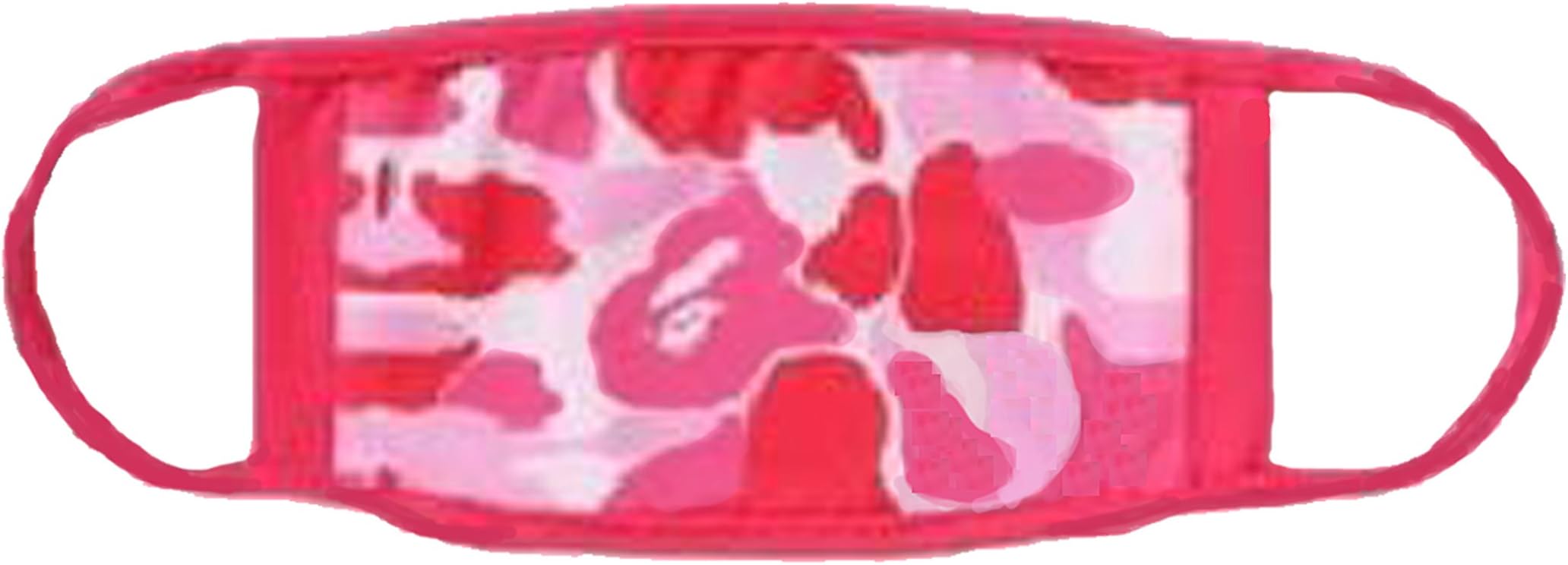 Camping First Aid Kits 1 pc Japan Men's Shark Mouth Face Masks Camo Monkey Head (Pink Camo)