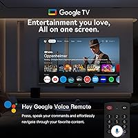 Vista 3 de FPD Smart TV de 58 pulgadas, 4K UHD Google TV con Google Play y Google Cast integrado, televisión HDR 10 con asistente de voz, control remoto