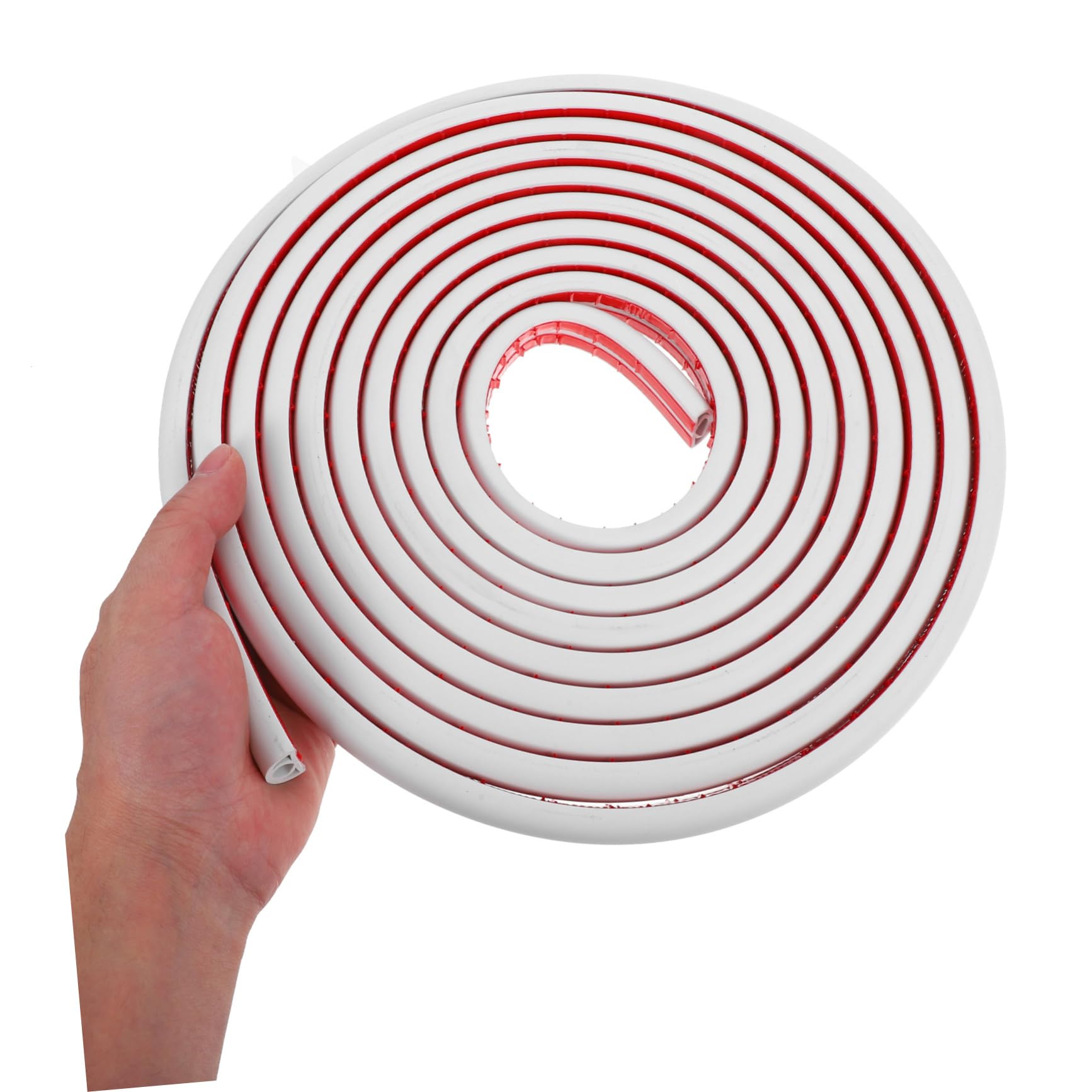 Canaleta de Cables de PVC Blanco Autoadhesiva para Suelo