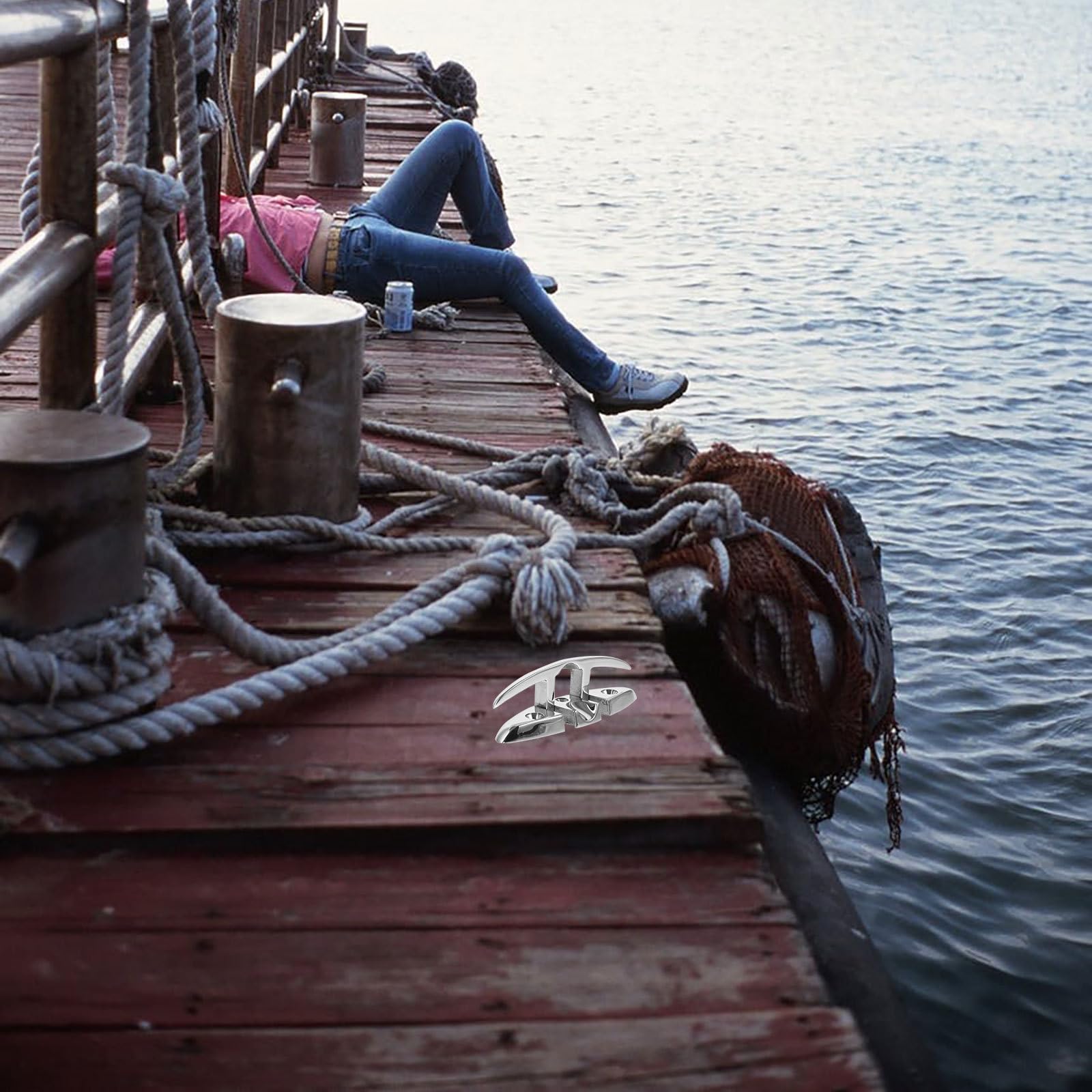 Toddmomy Bitta in Acciaio Inox 316 per Ormeggio Barche, Accessorio Nautico Resistente e Leggero, Adatta per Yacht, Imbarcazioni e Tende da Sole, Bitta Marina Pratica per Fissaggio Corde