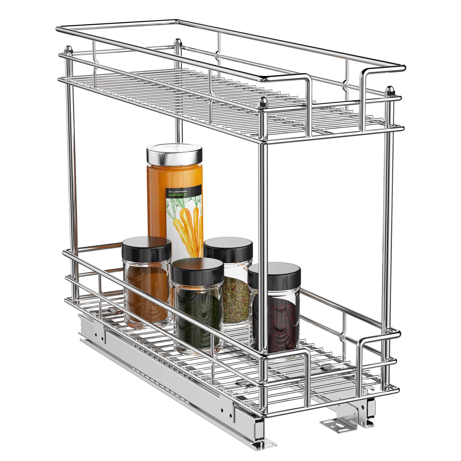 ROOMTEC Pull Out Organizer for Narrow (7" W X 21" D