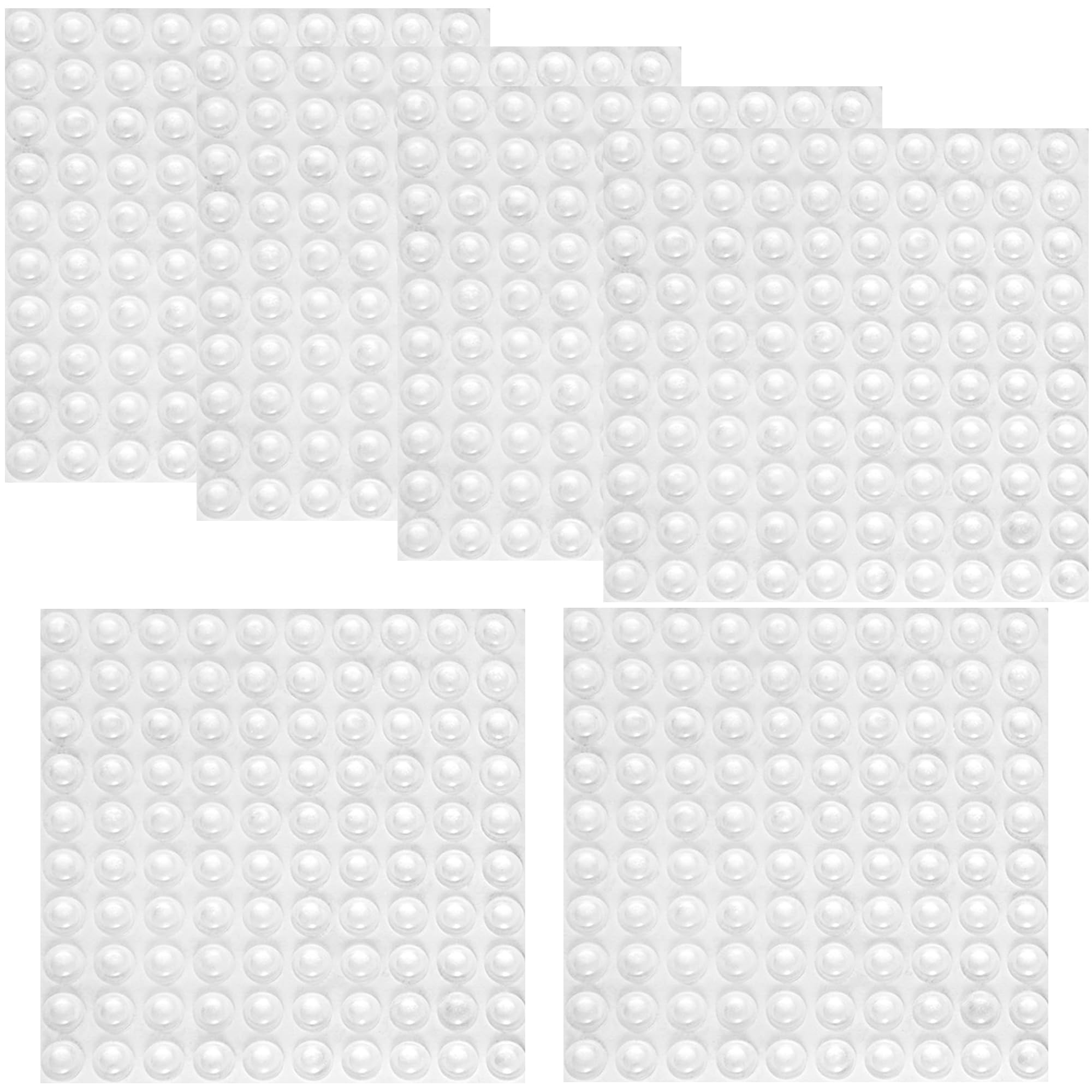 Evita ruidos al cerrar cajones con estas almohadillas adhesivas de goma transparente de 8,5mm