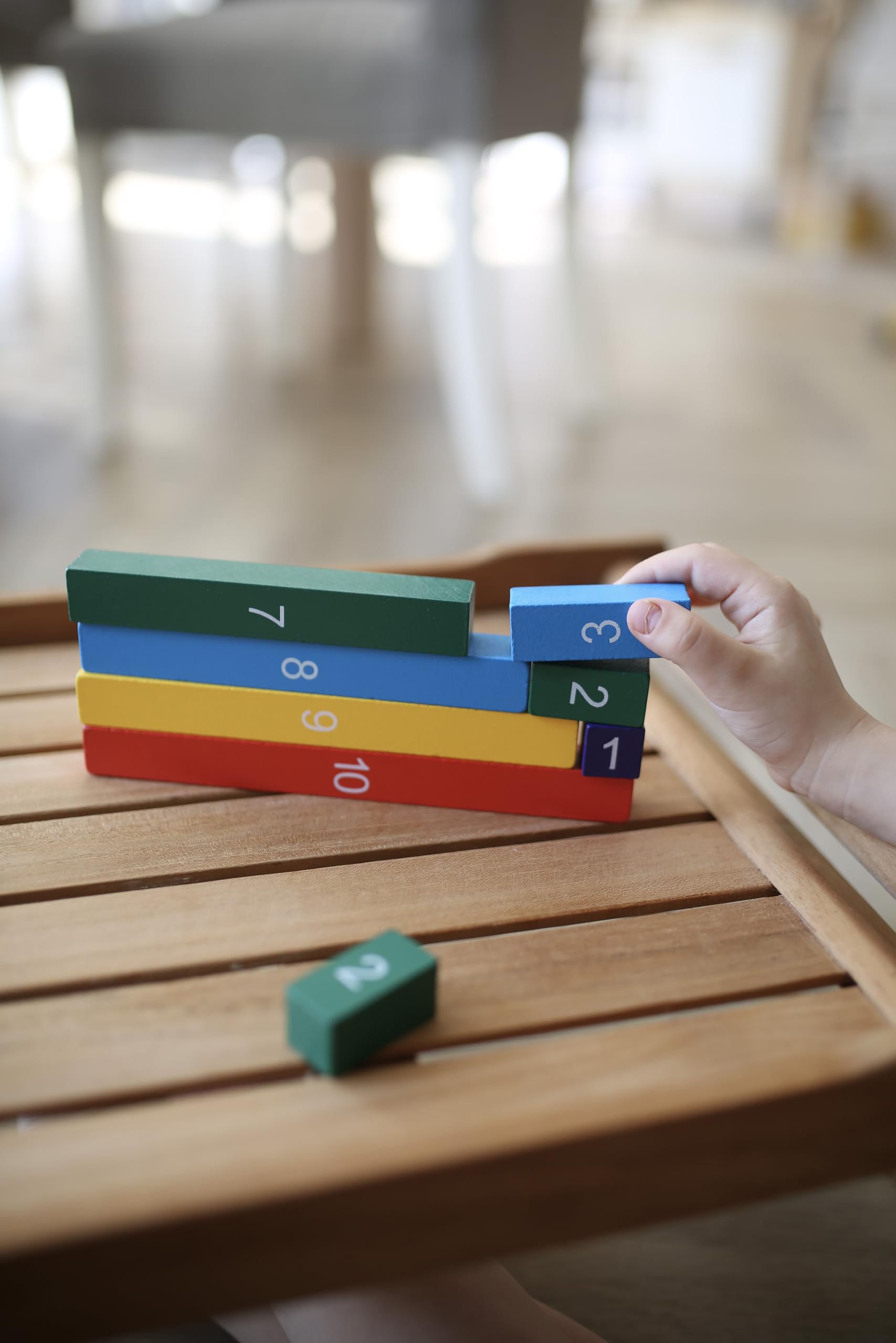 WOODENFUN Montessori Mathe-Spielzeug - 3in1 Lernspiel Für Kinder 3-6 Jahre