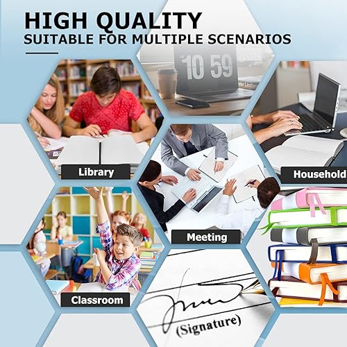 Miniatura 6 de JOYEUX Cuaderno rayado, diario de 360 páginas para escribir, cuaderno de rayas universitarias A5, cuadernos de tapa dura de cuero grueso para el