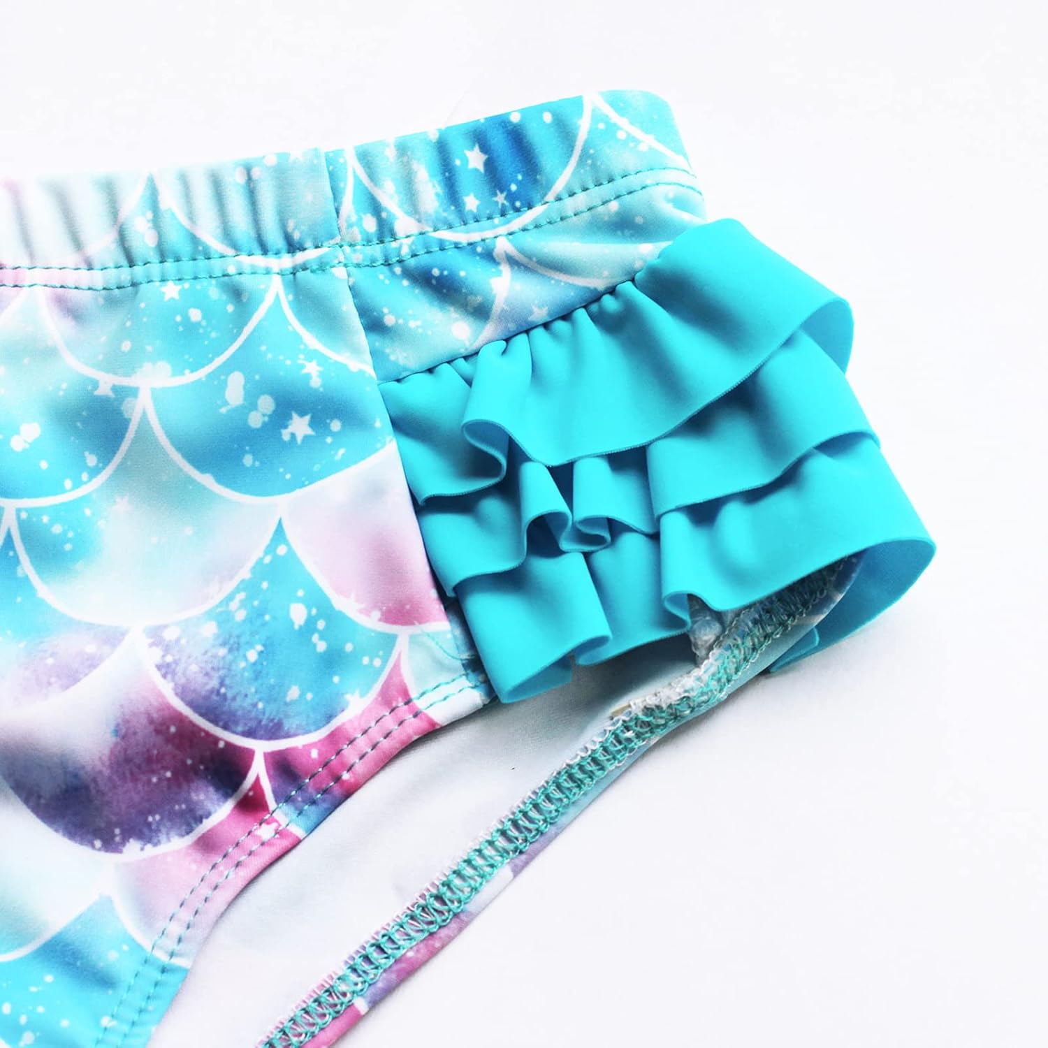 Baby Girl Swimsuits Two Piece Bathing Suit Sets 3D Mermaid Printed Tankini Swimwear for Girls 2-8 Years: Clothing, Shoes & Jewelry