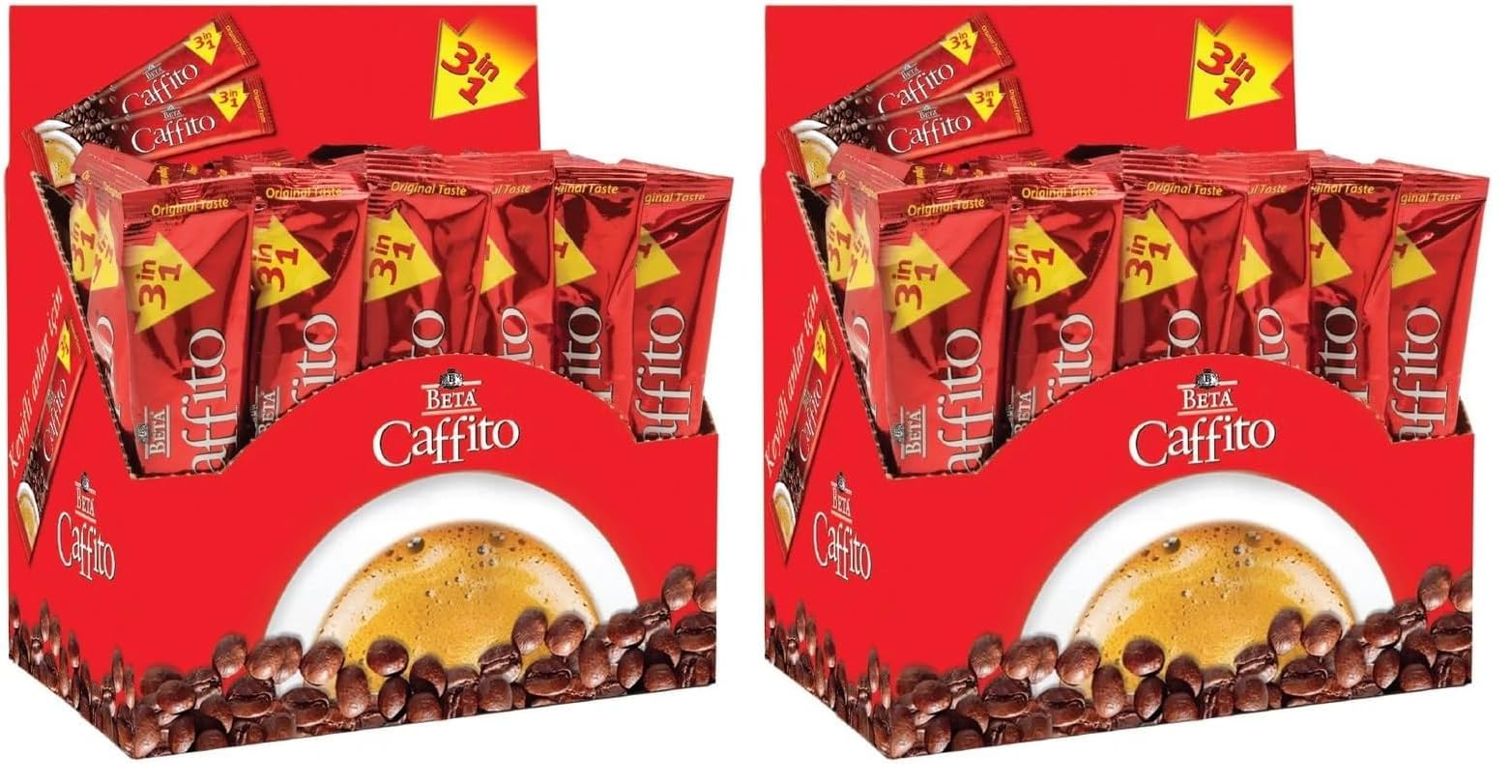 Beta-Caffito 3'ü 1 Arada Kahve 56 Adet X 18 G (2 paketi)