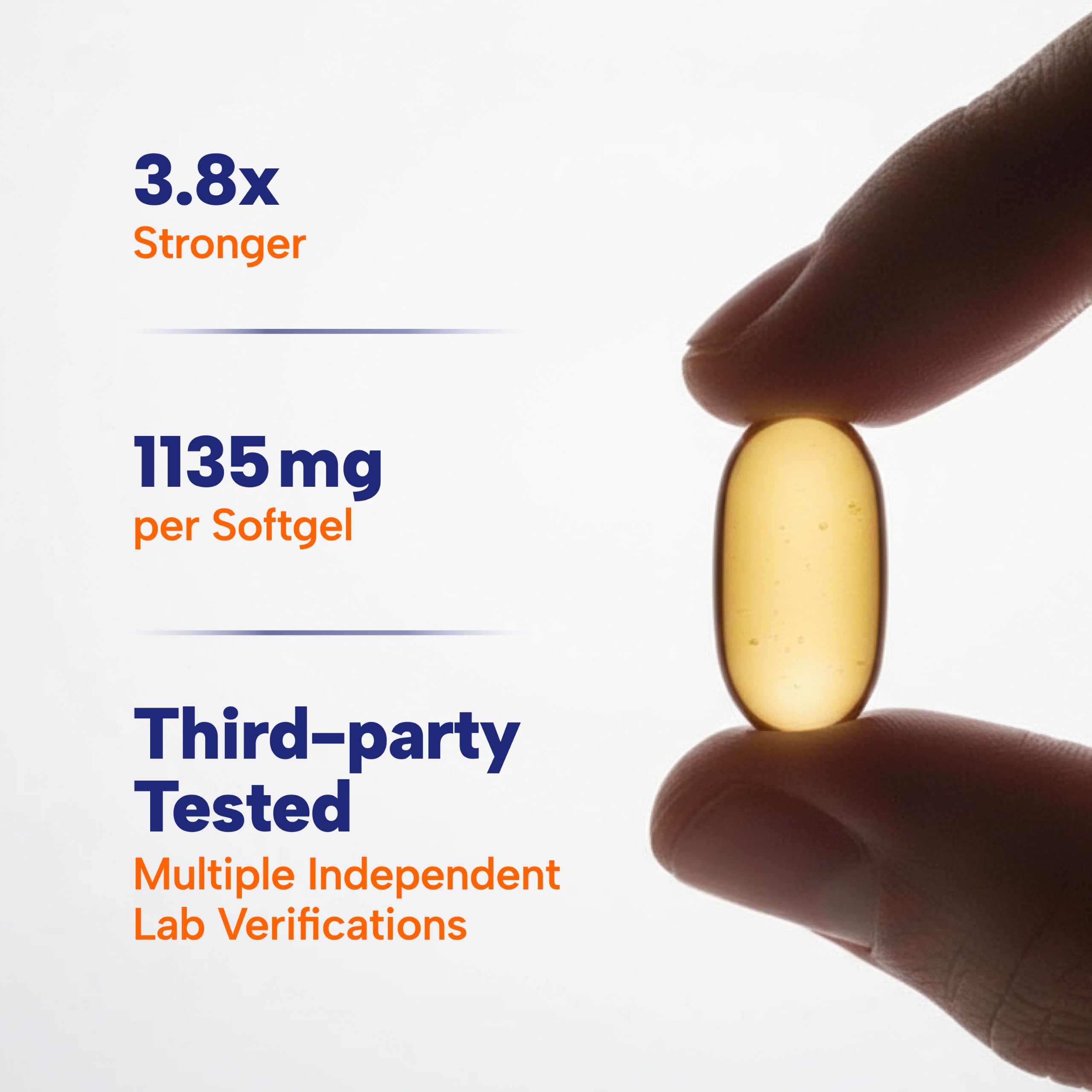 OmegaVia Ultra Concentrated Omega 3 Fish Oil, EPA DHA 1135 mg (60 Softgels) — Amazon image 2