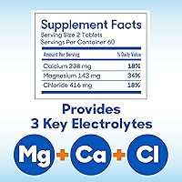 Vista 5 de SlowMag Mg Suplemento de cloruro de magnesio con calcio para músculo + corazón, 60 unidades, 1