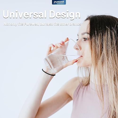 Miniatura 4 de Purewell 2 filtros de agua negros del reemplazo para el purificador del agua de la encimera