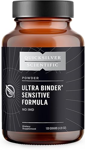 Quicksilver Scientific Fórmula ultra sensible a la carpeta - Suplemento de salud intestinal con carbón activado, arcilla de bentonita - Polvo de