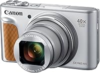 Canon PowerShot SX740 HS 40x Optical Zoom Point & Shoot Camera, 4K Video, 20.3MP, Wi-Fi Bluetooth, Silver