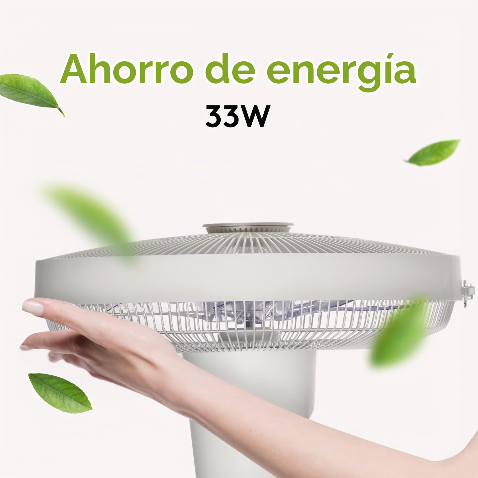 VIOLA Ventilador de Pie Silencioso con Mando y Temporizador, Potente, 32 Velocidades, Bajo Consumo, Oscilación 320°