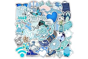 Girl's Blue Aesthetic Stickers for a Splash of Whimsy