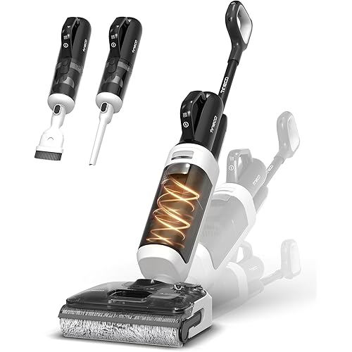 Tineco Floor One Switch S6 Stretch Breeze Wet Dry Vacuum Cleaners, Floor Cleaner Mop 2-in-1 Cordless Vacuum for Multi-Surface, 20kPa Suction, Anti-Tangle Design, Flashdry Self-Cleaning, 180° Lay-Flat