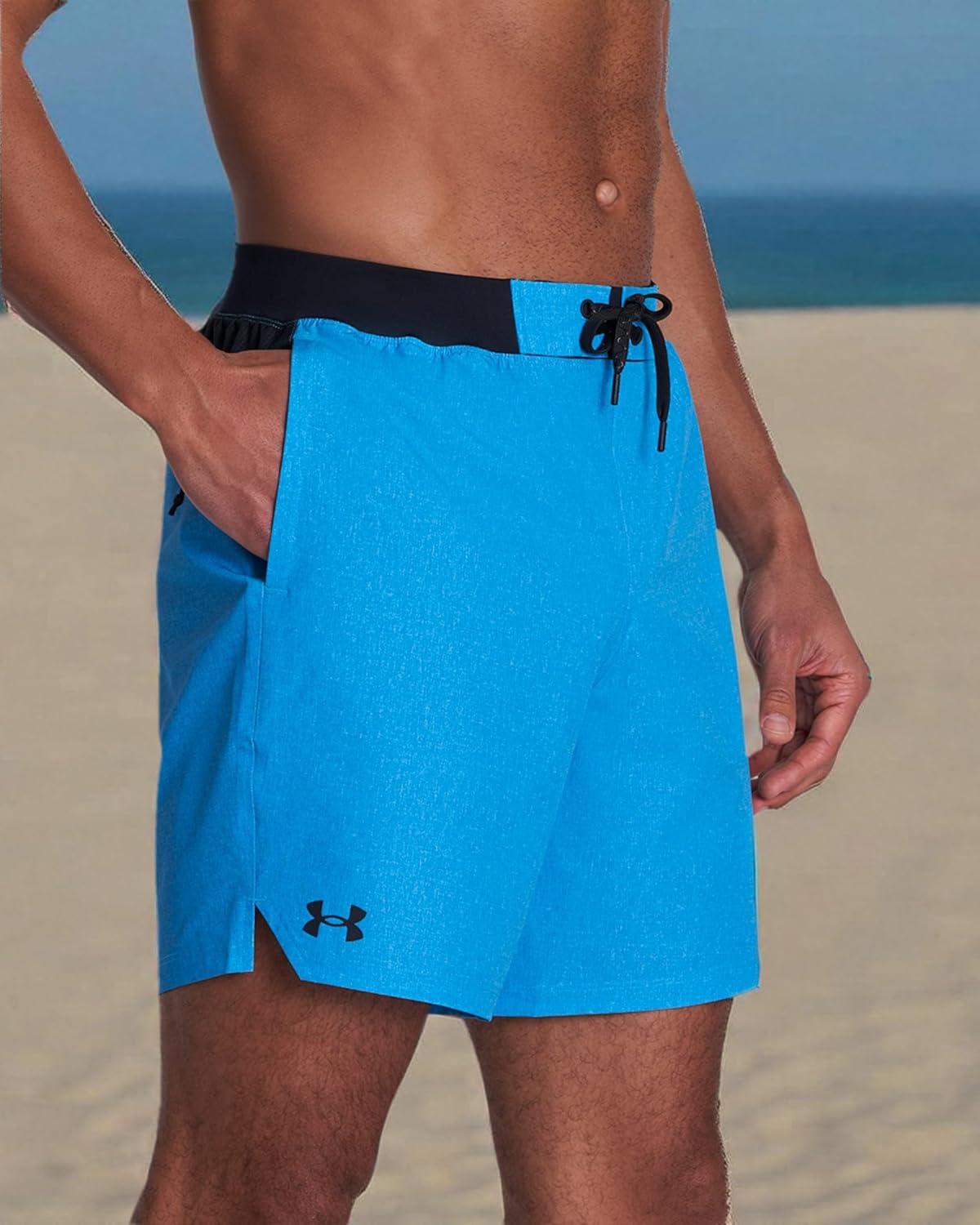 Under Armour Mens Men's Standard Comfort Swim Trunks, Shorts with Drawstring Closure & Full Elastic Waistband