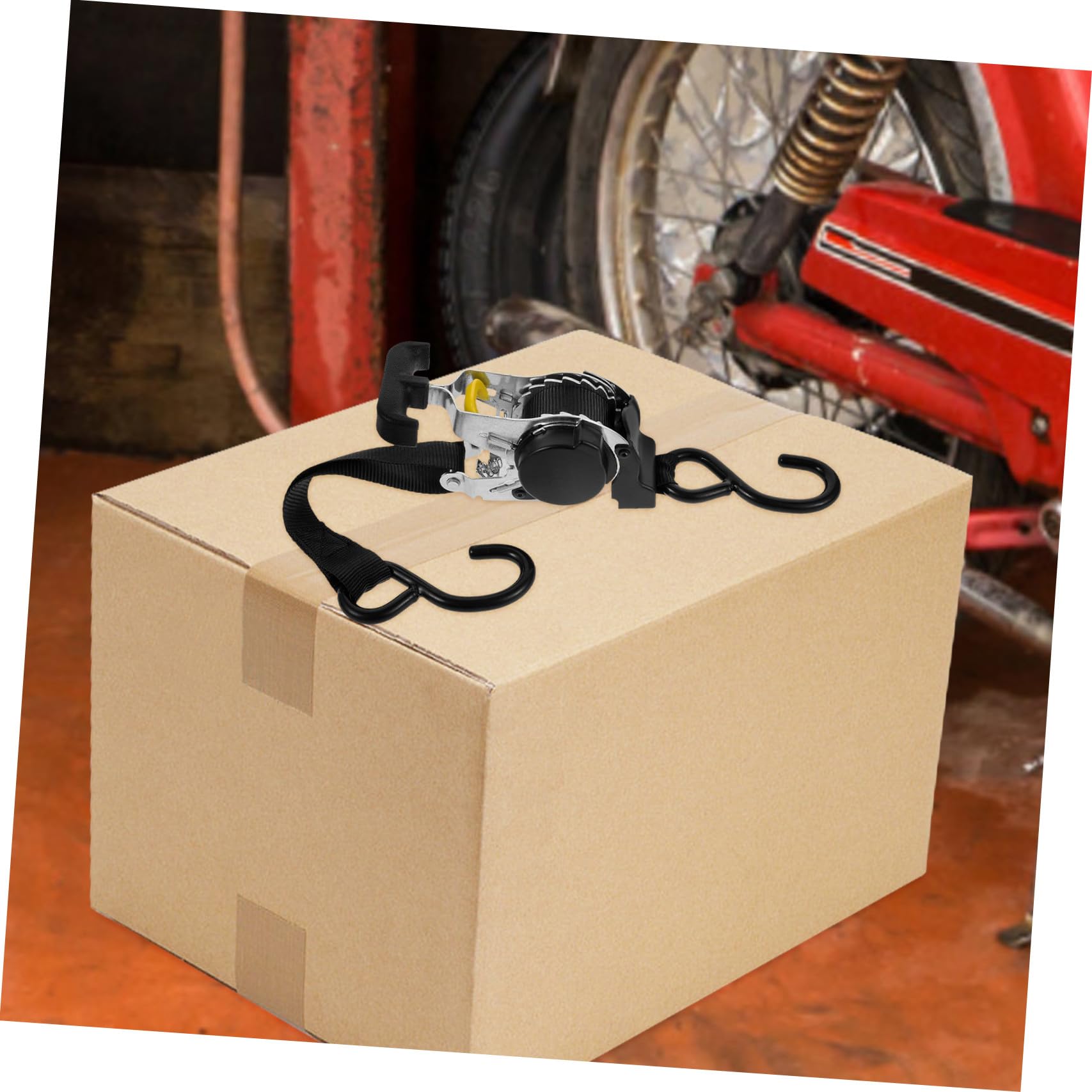 Sangle D'arrimage à Cliquet pour Bagages en Polyester 0, 68 Ton | Longueur Réglable, Résistance à L’usure, Usage Polyvalent pour Fixation de Cargaison et Chargement