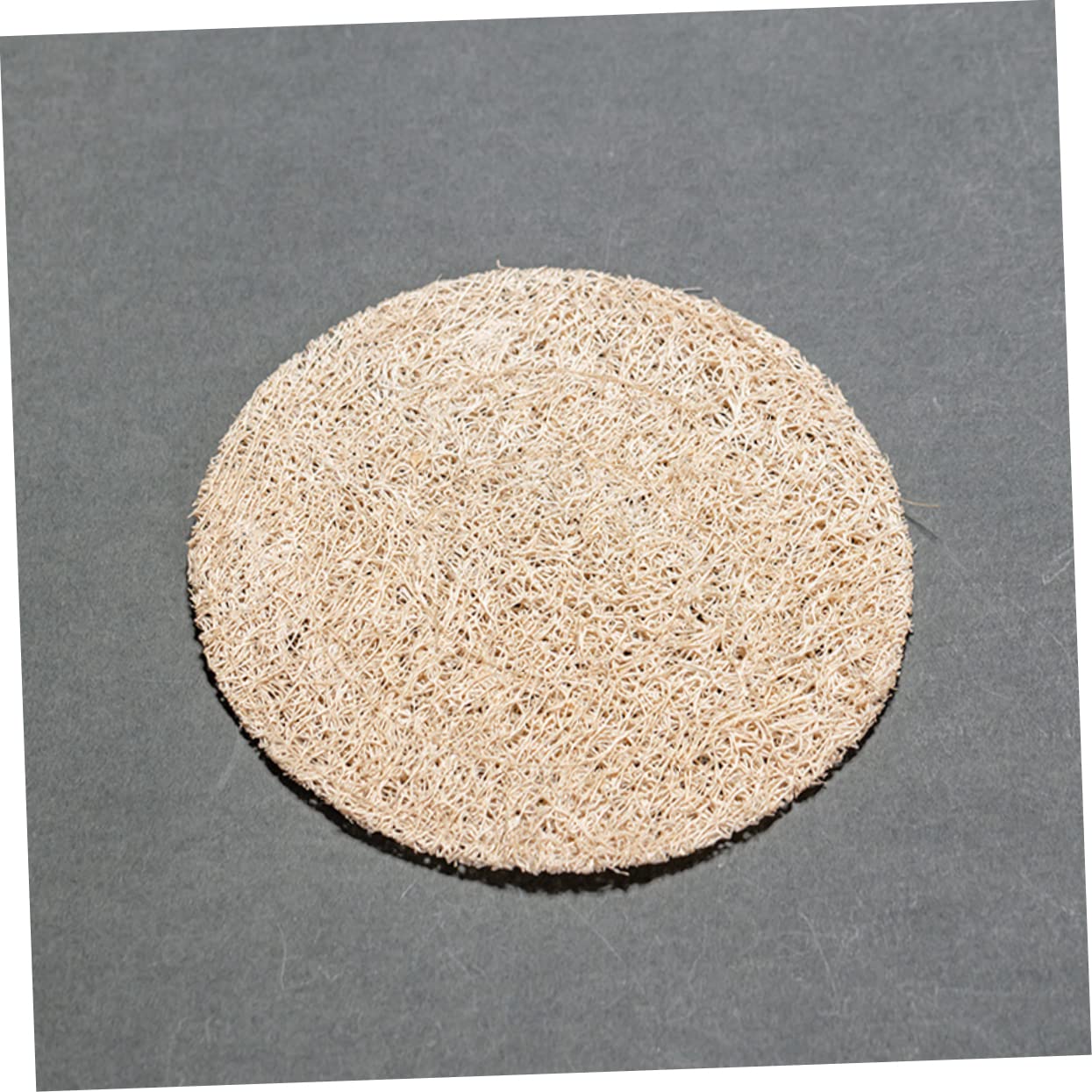 PRETYZOOM 10piezas Posavasos De Té Multiuso Cojines De Taza De Té Antideslizantes Funda Natural De Luffa Adecuados para Casa Oficina