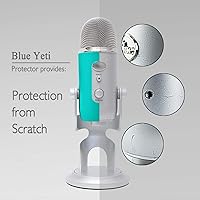 Vista 2 de YOUSHARES Blue Yeti Protector - Funda de silicona de protección completa para micrófono Yeti y Yeti Pro (verde jade)