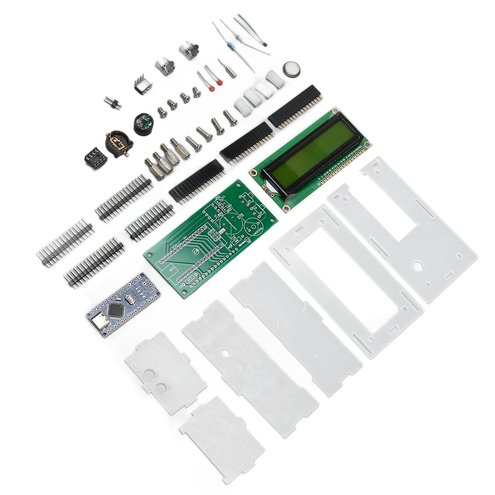 Kit d'horloge numérique DIY écran LCD alarme réveil programmation soudure électronique