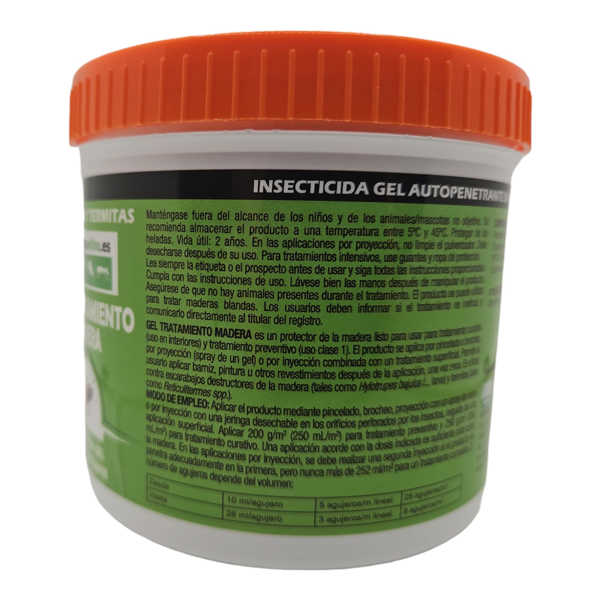 Anti Carcoma y Termitas Madera 400ml – Tratamiento Mata Carcoma Profesional | Eliminar Carcoma en Muebles | Insecticida en Gel: Autopenetrante Curativo y Preventivo (8)