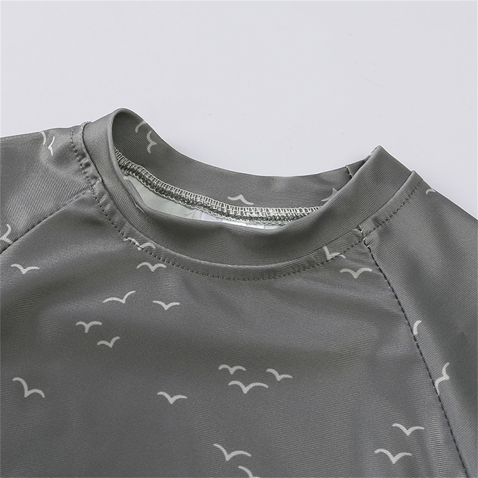 Generisch Traje de baño infantil de tres piezas para niños, Rashguard, traje de baño para niños, traje de baño floral para niños pequeños, bañador con gorro de natación